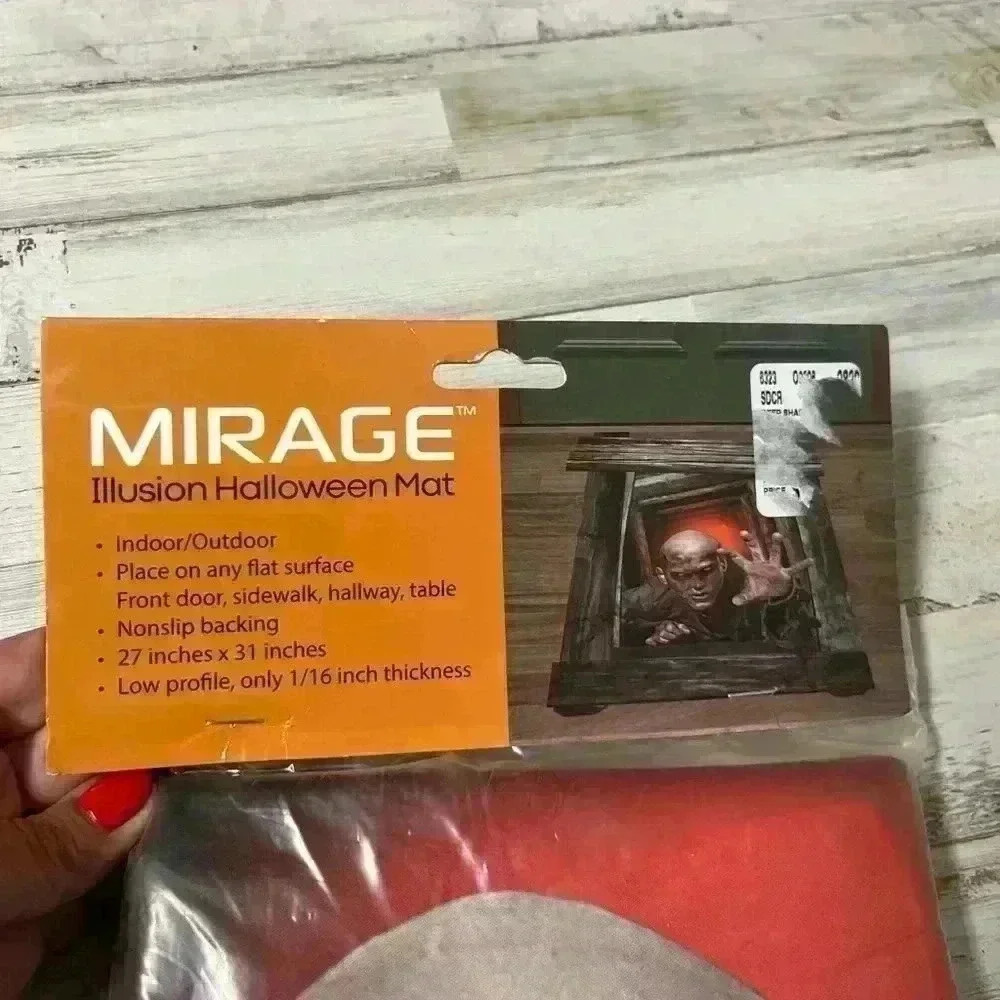 Zombie Mirage Halloween Mat Optical Illusion Mat Brand New in Package - Picture 3 of 8